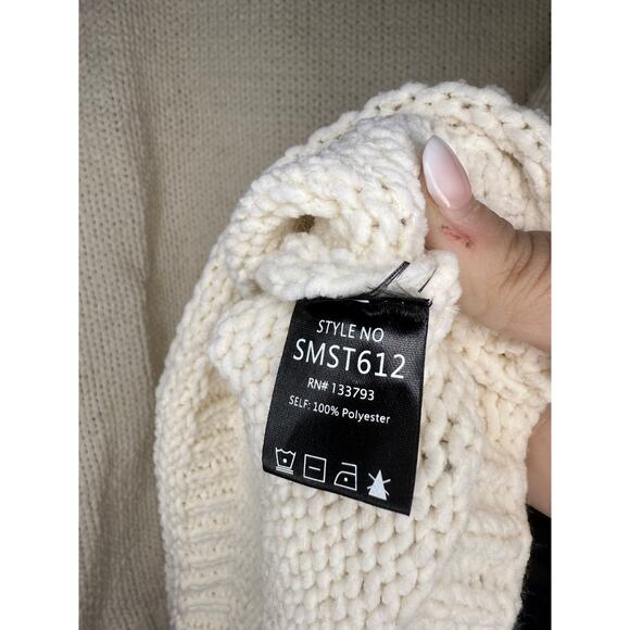 POL Chenille Granny Squares Sweater Women's Size M - Picture 4 of 6